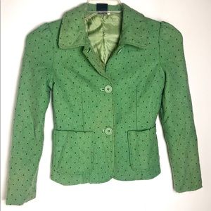 **Vintage Polka Dot Blazer**